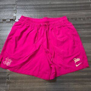 Nike x Patta Running Team Shorts Men's Size Small Fireberry FJ3063-615